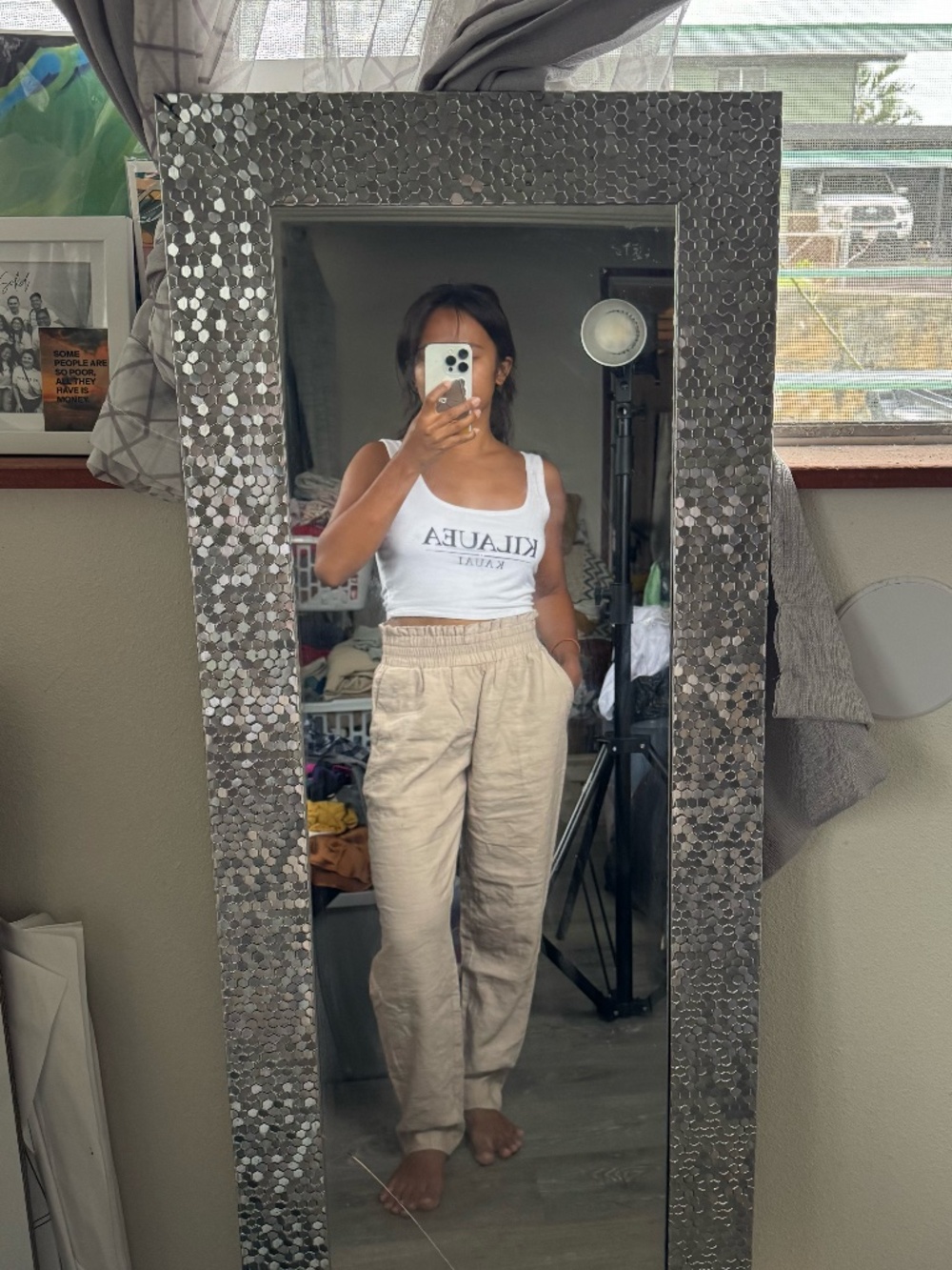 Target A New Day Cream colored stretchy women's pants